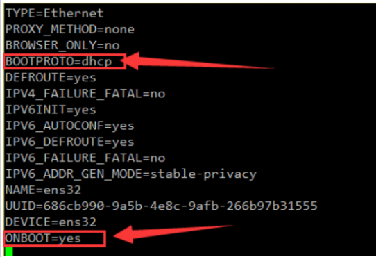 CentOS7网络配置自动获取IP