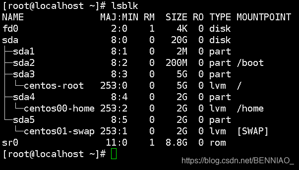CentOS 安装GPT分区方案