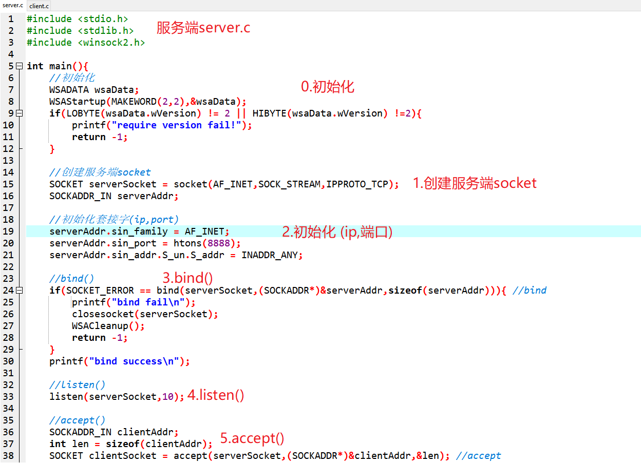 C语言Socket编程如何获取服务器IP地址?